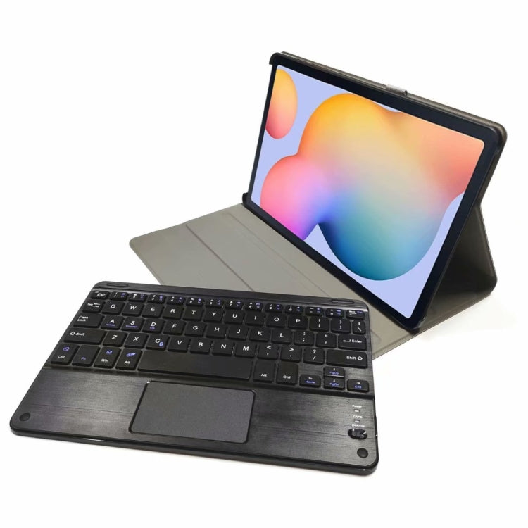DY-P10-C 2 in 1 Removable Bluetooth Keyboard + Protective Leather Tablet Case with Touchpad & Holder for Lenovo Tab P10 10.1 inch(Black) - Lenovo Keyboard by buy2fix | Online Shopping UK | buy2fix