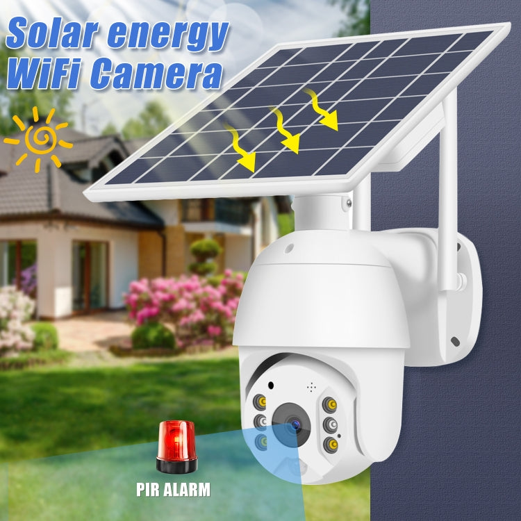 T16 1080P Full HD Solar Powered WiFi Camera, Support PIR Alarm, Night Vision, Two Way Audio, TF Card - Security by buy2fix | Online Shopping UK | buy2fix