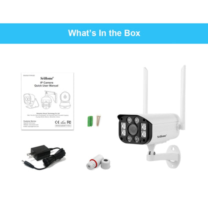 SriHome SH031 3.0 Million Pixels 1296P HD IP Camera, Support Two Way Talk / Motion Detection / Night Vision / TF Card, EU Plug - Security by SriHome | Online Shopping UK | buy2fix