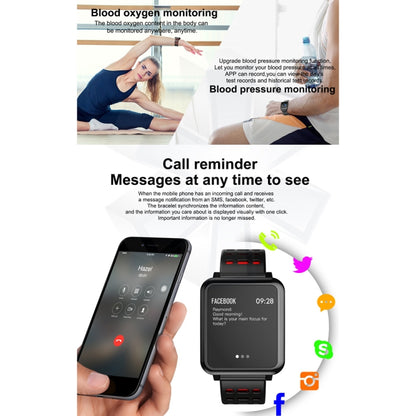 T2 1.3 inches TFT IPS Color Screen Smart Bracelet IP67 Waterproof, Support Call Reminder /Heart Rate Monitoring /Sleep Monitoring /Sedentary Reminder /Blood Pressure Monitoring /Blood Oxygen Monitoring (Green) - Smart Wear by buy2fix | Online Shopping UK | buy2fix