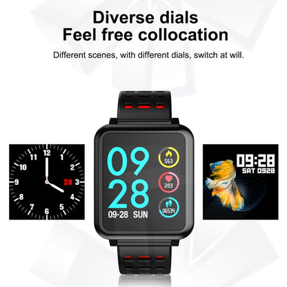 T2 1.3 inches TFT IPS Color Screen Smart Bracelet IP67 Waterproof, Support Call Reminder /Heart Rate Monitoring /Sleep Monitoring /Sedentary Reminder /Blood Pressure Monitoring /Blood Oxygen Monitoring (Red) - Smart Wear by buy2fix | Online Shopping UK | buy2fix