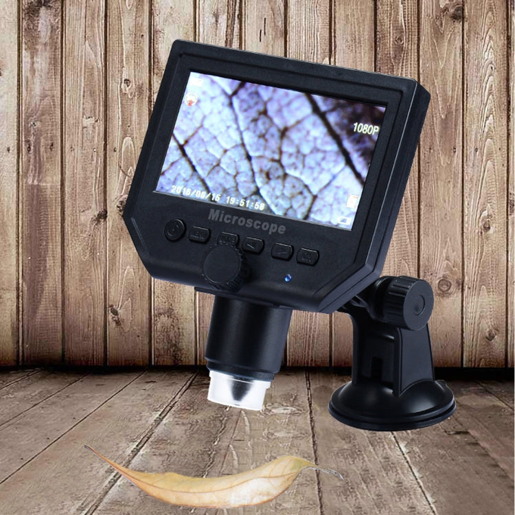 G600 600X 3.6MP 4.3 inch HD LCD Display USB Charging Portable Digital Microscope with LED Light, Support Micro SD Card(64GB Max), US Plug, AC 100-240V - Consumer Electronics by buy2fix | Online Shopping UK | buy2fix