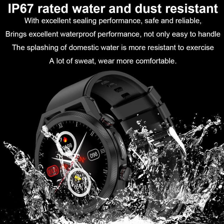 ET310 1.39 inch IPS Screen IP67 Waterproof Silicone Band Smart Watch, Support Body Temperature Monitoring / ECG (Red) - Smart Watches by buy2fix | Online Shopping UK | buy2fix