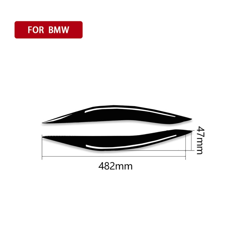 For BMW 5 Series F10 2014-2016 Car Lamp Eyebrow Decorative Sticker,Left and Right Drive Universal - In Car by buy2fix | Online Shopping UK | buy2fix