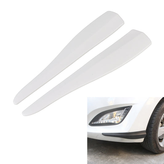 1 Pair Car Solid Color Silicone Bumper Strip, Style: Short (White) - Anti Collision Sticker by buy2fix | Online Shopping UK | buy2fix