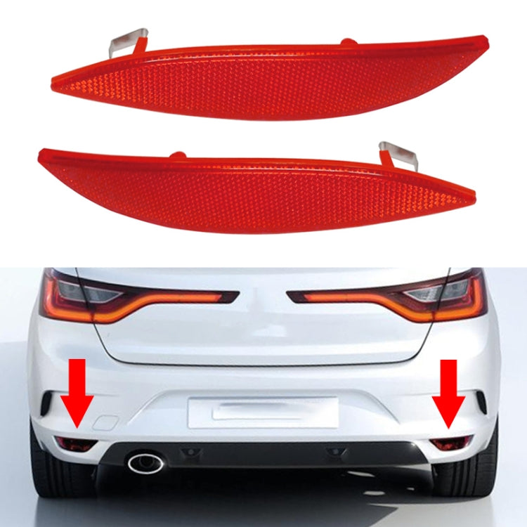 1 Pair For Renault Megane MK3 2008-2013 Car Rear Bumper Reflector Light 265650004R 3805 / 265600004R 3804 - Bumper by buy2fix | Online Shopping UK | buy2fix