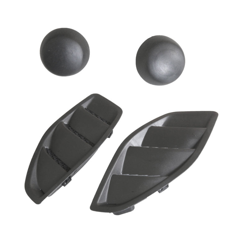 For Jeep Wrangler JK 2007-2017 Car Hood Trim Panel + Hood Ball Head Set - Decorative Sticker by buy2fix | Online Shopping UK | buy2fix