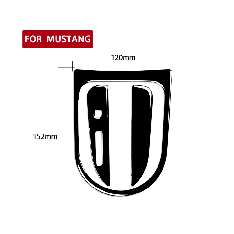 For Ford Mustang 2015-2020 Car Gear Set Decorative Sticker, Left Drive (Black) - In Car by buy2fix | Online Shopping UK | buy2fix