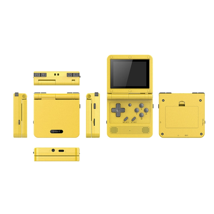 Powkiddy V90 3.0 inch IPS Screen 64-bit Retro Handheld Game Console with 16GB Memory (Yellow) - Pocket Console by buy2fix | Online Shopping UK | buy2fix