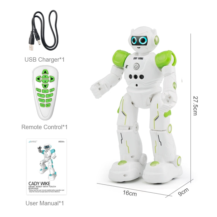 JJR/C R11 CADY WIKE Smart Touch Control Robot with LED Light, Support Waling / Sliding Mode (Green) - RC Robots by JJR/C | Online Shopping UK | buy2fix