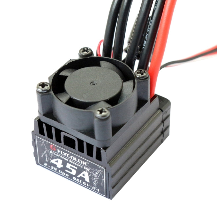 Flycolor Thunder Series 45A Sensorless Brushless Electronic Speed Controller with Fan for RC Car - Toys & Hobbies by buy2fix | Online Shopping UK | buy2fix