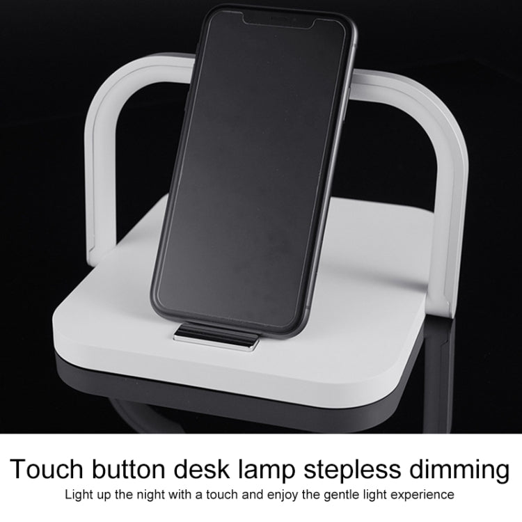 XM9902 Portable Wireless Charger Touch LED Desk Lamp (White) - Apple Accessories by buy2fix | Online Shopping UK | buy2fix