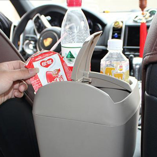 SHUNWEI SD-1605 Multifunction 3 in 1 Car Cup Holder Drink Bottle Can Garbage Can Portable Vehicle Trash Can Bin Rubbish Bin Organizer(Khaki) - Stowing Tidying by SHUNWEI | Online Shopping UK | buy2fix