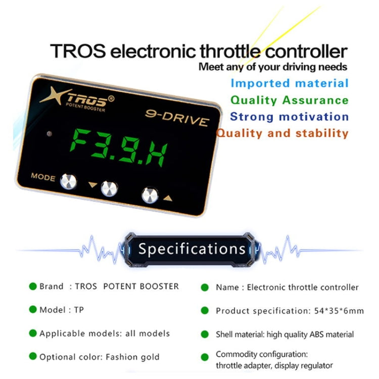 TROS TP 9-Drive Electronic Throttle Controller for Jeep Wrangler JK 2007-2017 - Car Modification by TROS | Online Shopping UK | buy2fix