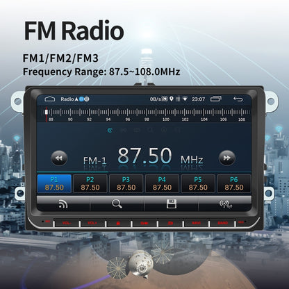 9093 HD 9 inch Car Android 8.1 Radio Receiver MP5 Player for Volkswagen, Support FM & Bluetooth & TF Card & GPS & WiFi with Decoding - Car MP3 & MP4 & MP5 by buy2fix | Online Shopping UK | buy2fix