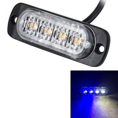 DC 12V-24V 2W 4LEDs SMD-2835 Lamps 17 Flash Patterns 3 Lines Car Flash Lamp Waterproof Car Truck Emergency Strobe Flash Warning Light, Cable Length: 90cm - Warning Lights by buy2fix | Online Shopping UK | buy2fix