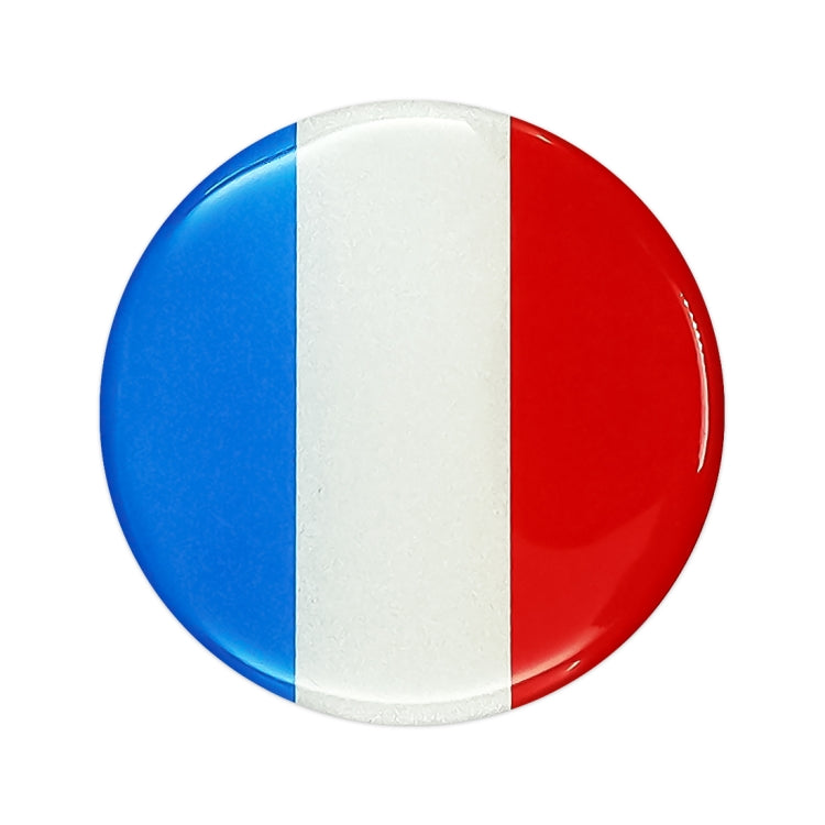 4 PCS Car-Styling France Flag Pattern Metal Wheel Hub Decorative Sticker, Diameter: 5.8cm - Decorative Sticker by buy2fix | Online Shopping UK | buy2fix