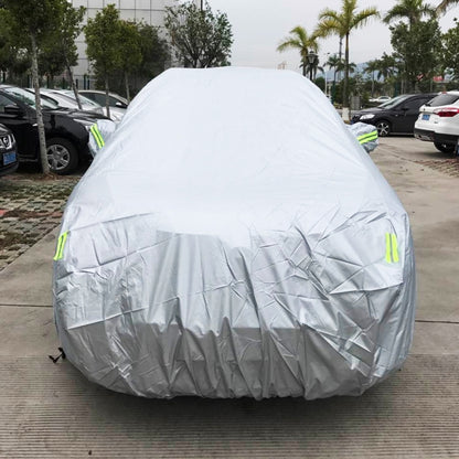 PEVA Anti-Dust Waterproof Sunproof SUV Car Cover with Warning Strips, Fits Cars up to 4.8m(187 inch) in Length - PE Material by buy2fix | Online Shopping UK | buy2fix