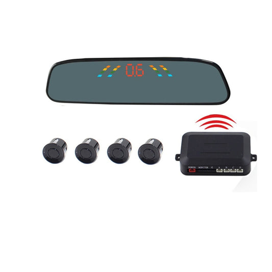 PZ-306-W Car Parking Reversing Buzzer 4.3inch LCD Screen Reverse Parking Sensors Automatic Wireless Parking Wireless Alarm Assistance System with 4 Rear Radar - In Car by buy2fix | Online Shopping UK | buy2fix