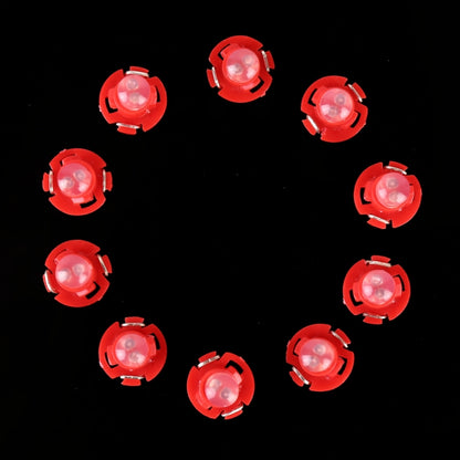10PCS 2W T4.2 Wedge Instrument Panel LED Light Dashboard Gauge Cluster Indicator Lamp Bulb(Red Light) - In Car by buy2fix | Online Shopping UK | buy2fix