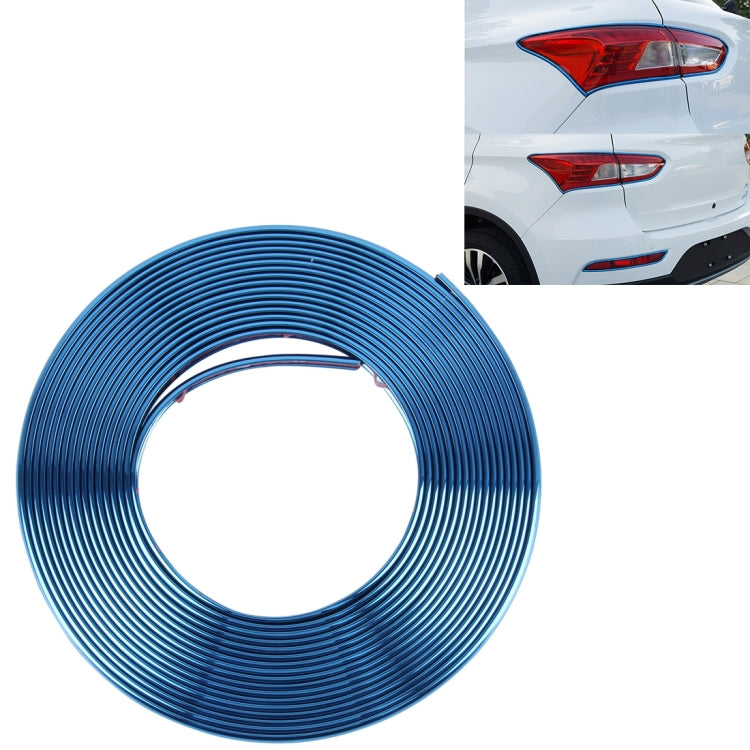 2m High Quality Car Headlight External Frame Decorative Strip Car Wheel Hub Trim Mouldings Shining Decoration Strip Automobile Network Decorative Strip(Blue) - Decorative Strip by buy2fix | Online Shopping UK | buy2fix