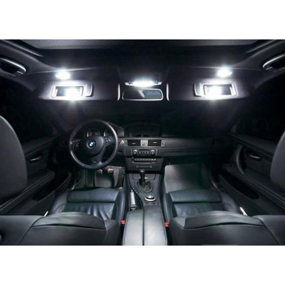 2 PCS White Light Car LED Vanity Mirror Lamp Lights with 18 SMD-3528 Lamps for BMW F10 / F11 / F07 / F01 / F02 / F03 / F04 - Dome Lights by buy2fix | Online Shopping UK | buy2fix