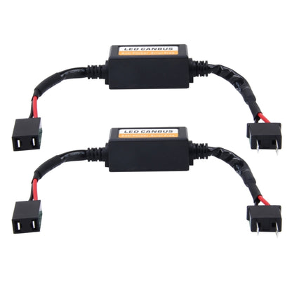 2 PCS H7 Car Auto LED Headlight Canbus Warning Error-free Decoder Adapter for DC 9-16V/20W-40W - In Car by buy2fix | Online Shopping UK | buy2fix