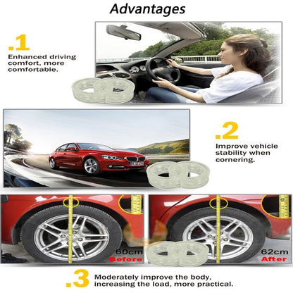 2 PCS Car Auto B+ Type Shock Absorber Spring Bumper Power Cushion Buffer, Spring Spacing: 38mm, Colloid Height: 72mm - In Car by buy2fix | Online Shopping UK | buy2fix
