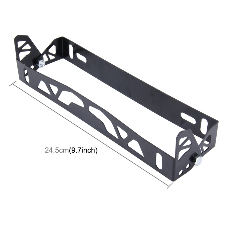 Car Auto Universal Aluminum Alloy Modified License Plate Frame Holder(Black) - License Plate Covers & Frames by buy2fix | Online Shopping UK | buy2fix