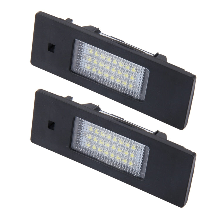 2 PCS License Plate Light with 24 SMD-3528 Lamps for BMW E87(White Light) - In Car by buy2fix | Online Shopping UK | buy2fix