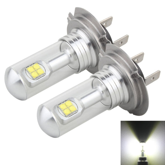 2 PCS  H7 40W 800 LM 6000K 8 CREE LEDs Car Fog Lights, DC 12V(White Light) - Fog / Driving Lights by buy2fix | Online Shopping UK | buy2fix