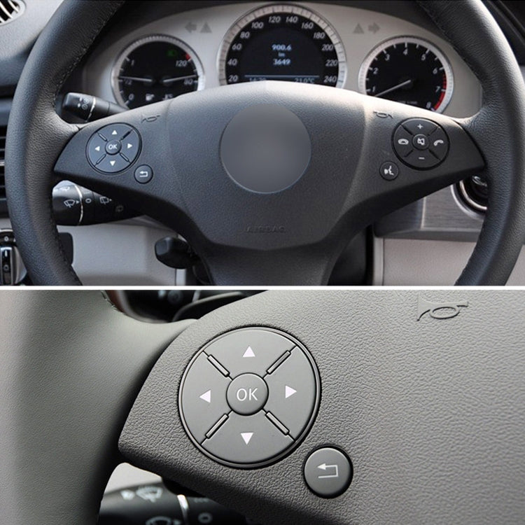 Car Right Side Steering Wheel Switch Buttons Panel for Mercedes-Benz W204 2007-2014, Left Driving(Beige) - In Car by buy2fix | Online Shopping UK | buy2fix