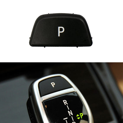 Car Gear Lever Auto Parking Button Letter P Cap for BMW 3 Series F30 2012-2019, Left Driving(Black) - In Car by buy2fix | Online Shopping UK | buy2fix