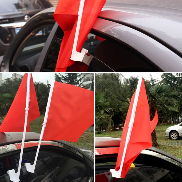 10 PCS 43cm Clip-type Car Window Plastic Flagpole, No Flag -  by buy2fix | Online Shopping UK | buy2fix