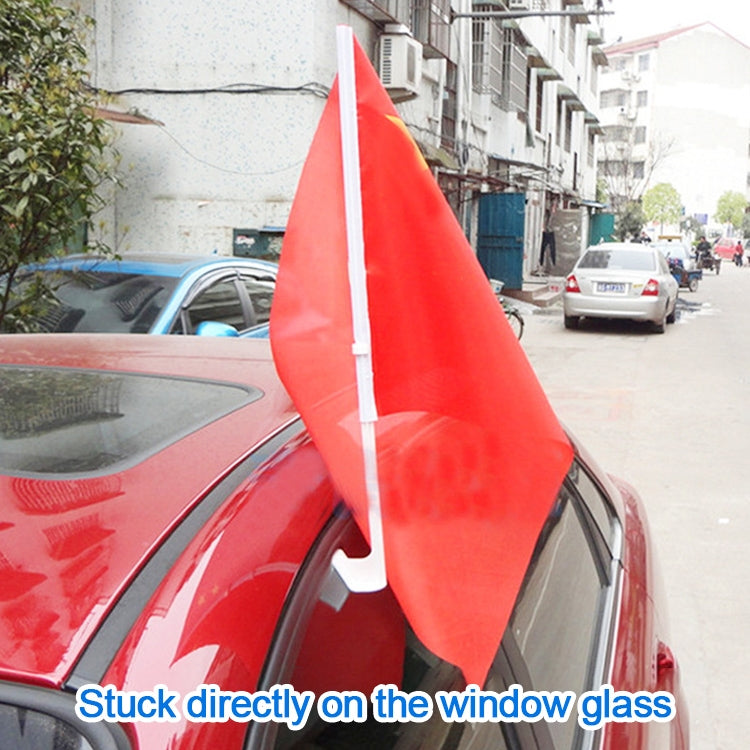 10 PCS 52cm Clip-type Car Window Plastic Flagpole, No Flag -  by buy2fix | Online Shopping UK | buy2fix