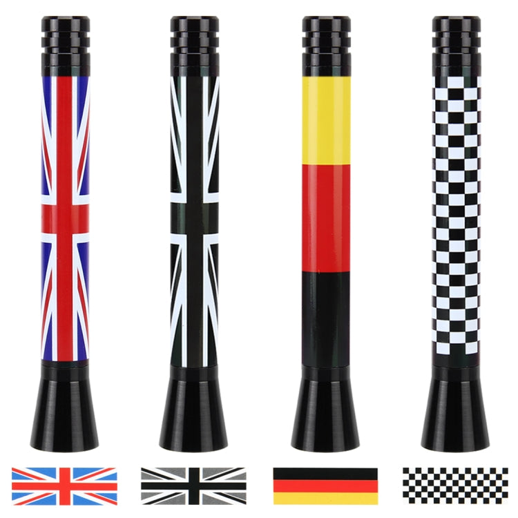 Short Universal Flag Pattern Car Antenna Aerial 7.5cm -  by buy2fix | Online Shopping UK | buy2fix