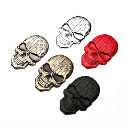Three-dimensional Devil Skull Metal Plating Car Sticker (Red) - In Car by buy2fix | Online Shopping UK | buy2fix