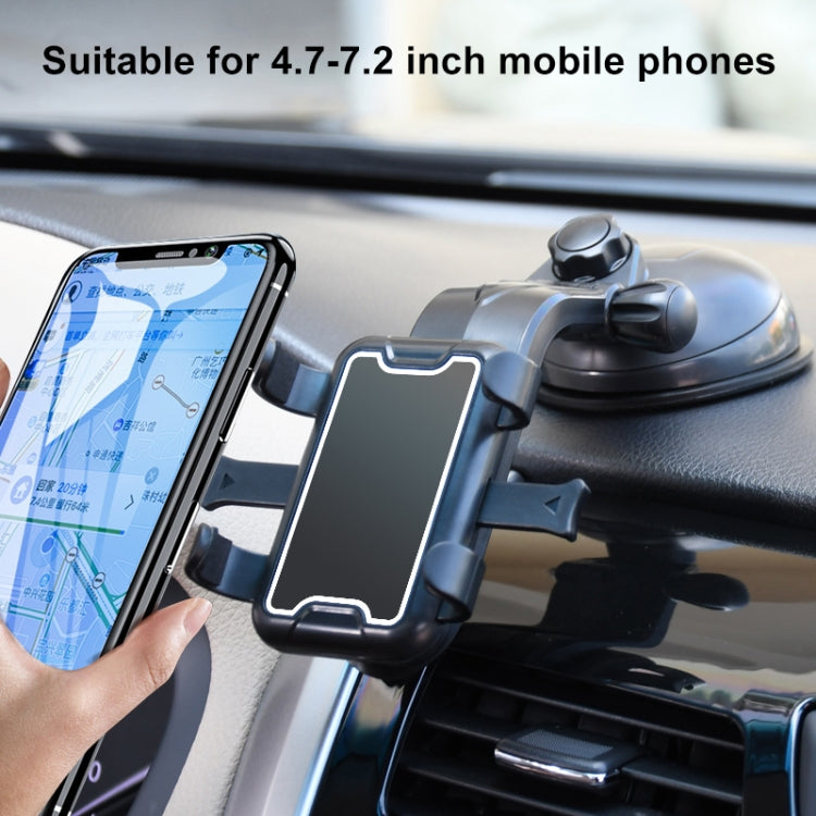 Universal Car Sucker Mobile Phone Holder (Black) - In Car by buy2fix | Online Shopping UK | buy2fix