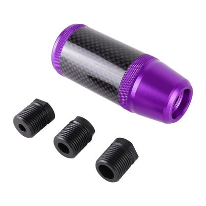 Universal Car Carbon Fiber Metal Gear Shift Knob (Purple) - In Car by buy2fix | Online Shopping UK | buy2fix