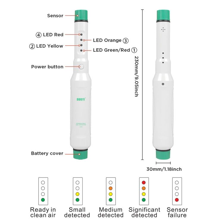 DUOYI DY80 Gas Leak Portable Detector Butane Propane Alarm Methane Flammable Gas Analyzer - Electronic Test by DUOYI | Online Shopping UK | buy2fix