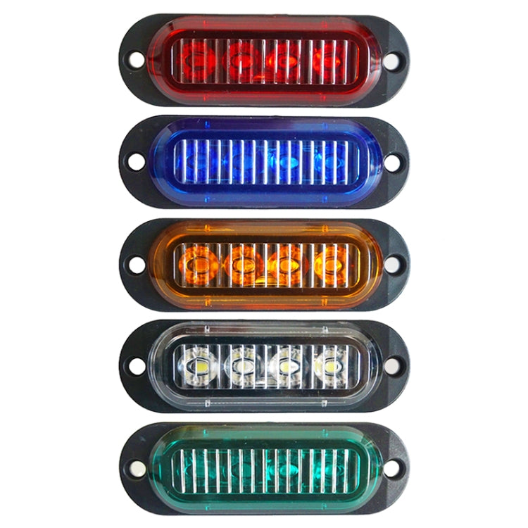 5 PCS MK-087 Car / Truck 4LEDs Side Marker Indicator Lights Bulb Lamp (Yellow Light) - In Car by buy2fix | Online Shopping UK | buy2fix