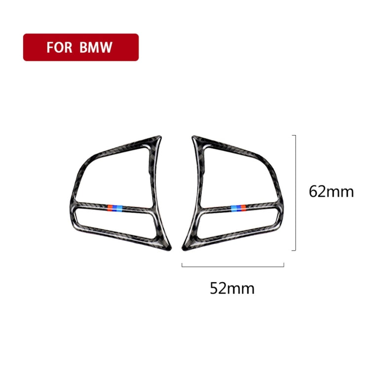 Three Color Carbon Fiber Car Steering Wheel Key Frame Decorative Sticker for BMW F20 2012-2018 / F21 2014-2018 / F30 / F34 2013-2018 / F32 2013-2018 - In Car by buy2fix | Online Shopping UK | buy2fix