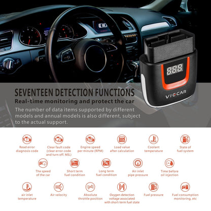 Viecar VP004 Car Mini OBD + USB / Type-C Interface Fault Detector V1.5 WiFi Diagnostic Tool - In Car by buy2fix | Online Shopping UK | buy2fix