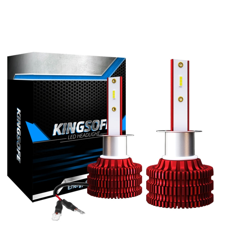 2 PCS KINGSOFE K5 H1 DC9-36V / 18W / 2000LM / 6000K IP68 Car LED Headlight Lamps (Cool White) - In Car by buy2fix | Online Shopping UK | buy2fix