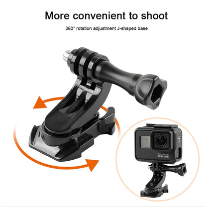 GP451 360-degree Rotating J-type Base for GoPro Hero11 Black / HERO10 Black /9 Black /8 Black /7 /6 /5 /5 Session /4 Session /4 /3+ /3 /2 /1, DJI Osmo Action and Other Action Cameras - DJI & GoPro Accessories by buy2fix | Online Shopping UK | buy2fix