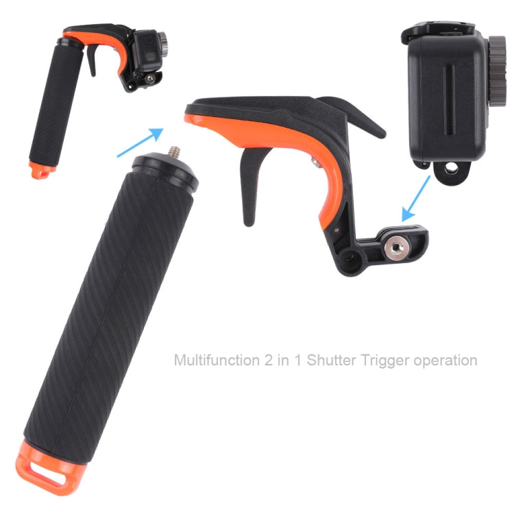 Shutter Trigger + Floating Hand Grip Diving Buoyancy Stick with Adjustable Anti-lost Strap & Screw & Wrench for DJI Osmo Action - DJI & GoPro Accessories by buy2fix | Online Shopping UK | buy2fix