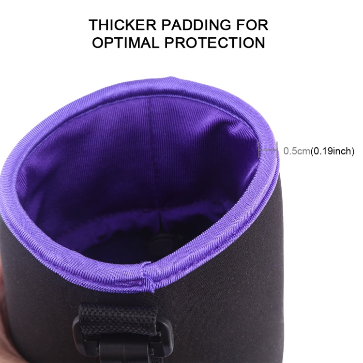 SLR Camera Lens Bag Micro Single Lens Bag Lens Inner Bile Bag Waterproof Protective Case Plus Velvet Thickening, Diameter: 10cm, Height: 25cm(Purple) - Camera Accessories by buy2fix | Online Shopping UK | buy2fix