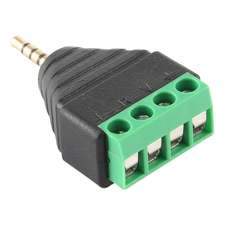 2.5mm Male Plug 4 Pole 4 Pin Terminal Block Stereo Audio Connector - Computer & Networking by buy2fix | Online Shopping UK | buy2fix