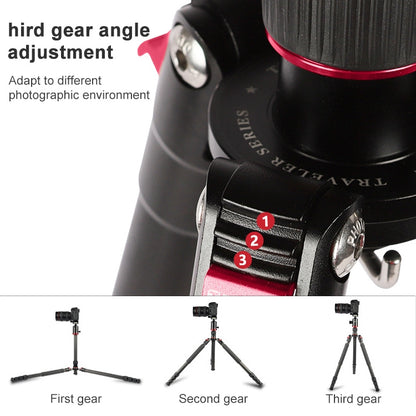 TRIOPO 888 Adjustable Portable Carbon Fiber Tripod with Q-2 Ball Head for SLR Camera, Pipe diameter: 28cm - Camera Accessories by TRIOPO | Online Shopping UK | buy2fix