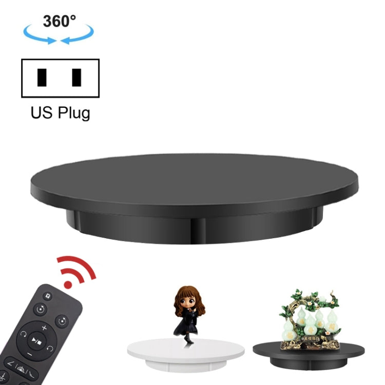 60cm Electric Rotating Display Stand Props Turntable, Load: 100kg, Plug-in Power, US Plug(Black) - Camera Accessories by buy2fix | Online Shopping UK | buy2fix